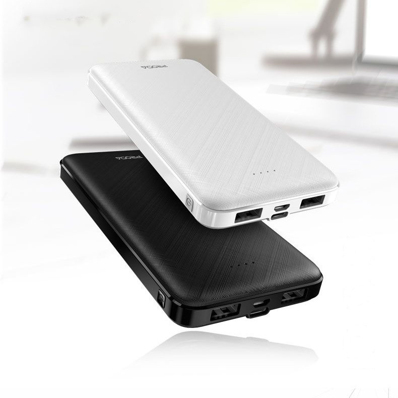 Proda 10000 mAh Power Bank 2x USB - Svart