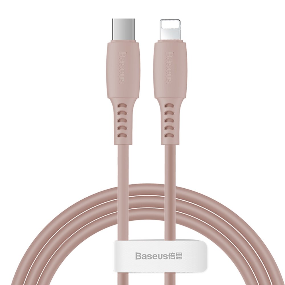 Baseus 1.2m 18W USB-C PD - Lightning Kabel - Rosa