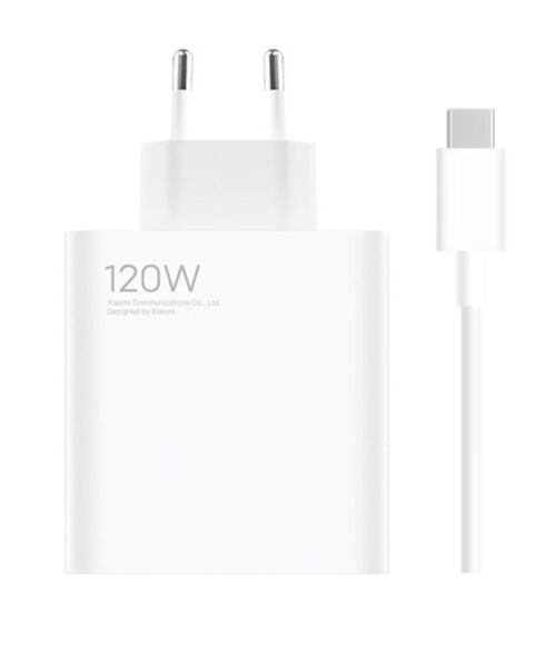 Xiaomi 120W Charging Combo Vggladdare, 1 m USB-C Kabel Vit
