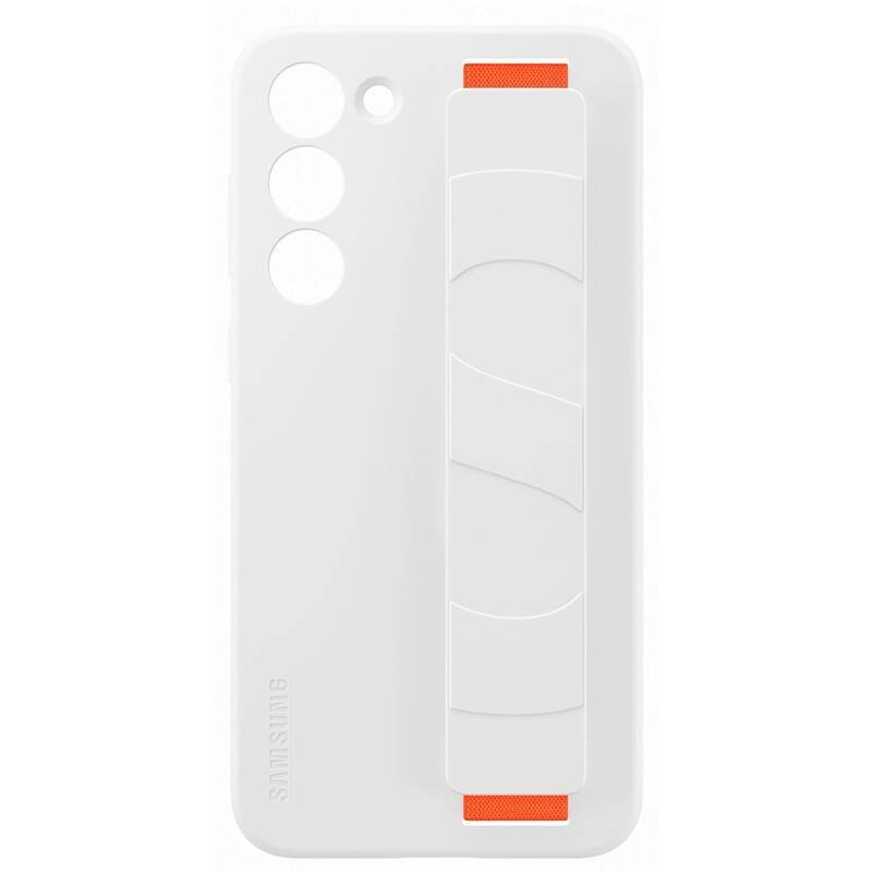 Samsung Galaxy S23 Plus Skal Silicone with Strap Vit