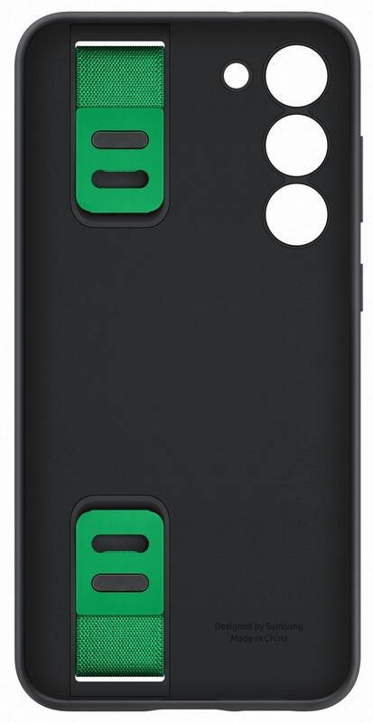 Samsung Galaxy S23 Plus Skal Silicone with Strap Svart