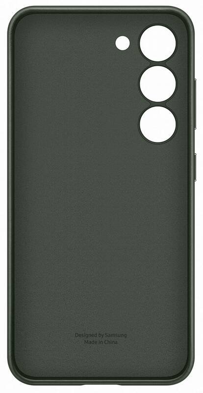Samsung Galaxy S23 Skal Leather Cover Grn