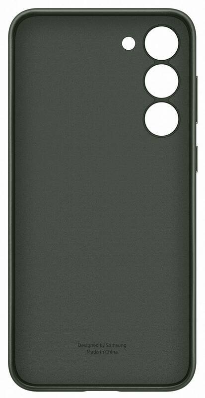 Samsung Galaxy S23 Plus Skal Leather Cover Grön