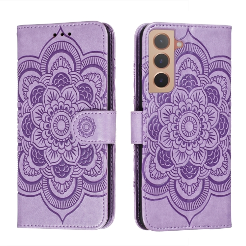 Samsung Galaxy S22 Fodral Sun Mandala Lder Lila