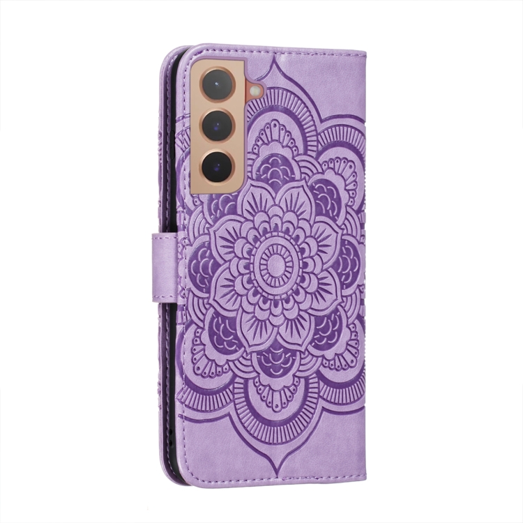 Samsung Galaxy S22 Fodral Sun Mandala Lder Lila