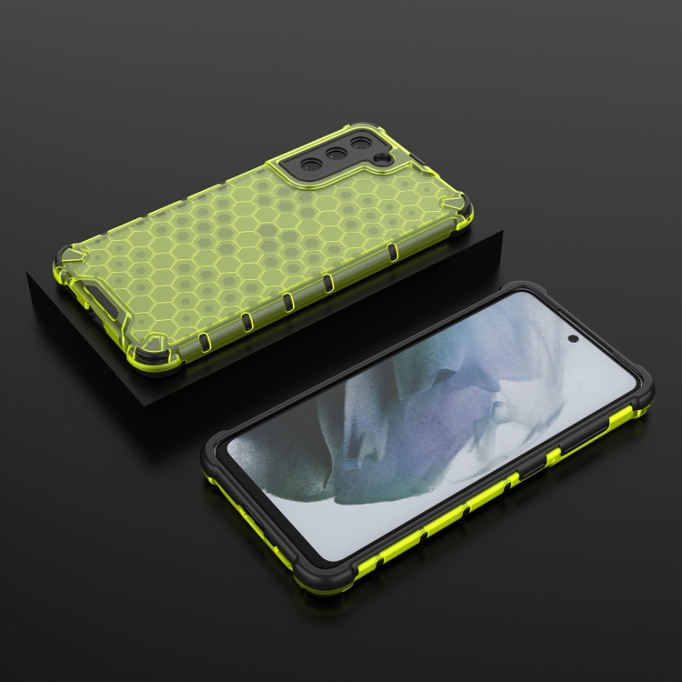 Samsung Galaxy S21 FE Skal Armor Honeycomb Textur Grn