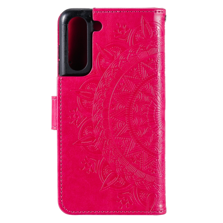 Samsung Galaxy S21 FE Fodral Mandala Lder Rosa