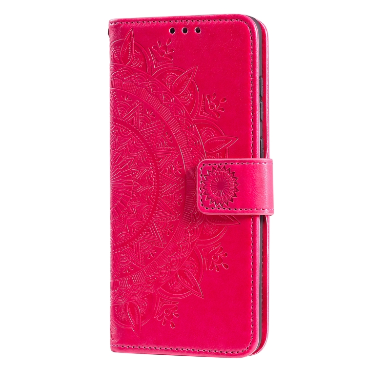 Samsung Galaxy S21 FE Fodral Mandala Lder Rosa