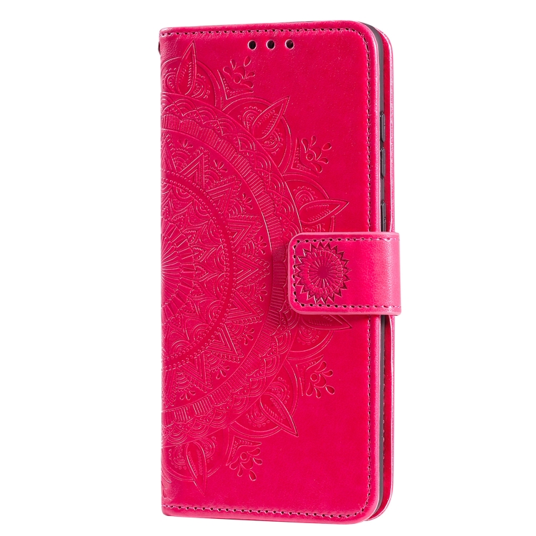 Samsung Galaxy S21 FE Fodral Mandala Läder Rosa