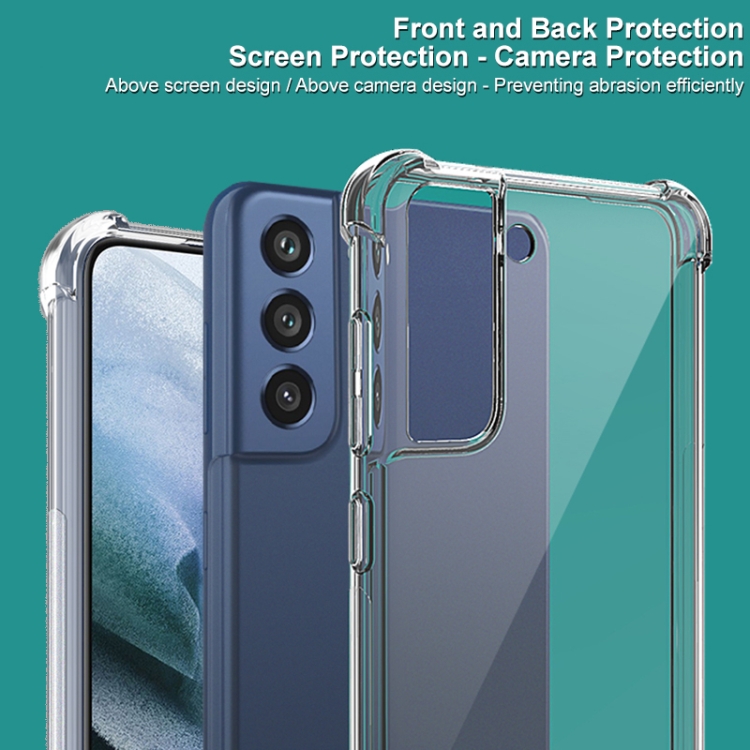 IMAK Samsung Galaxy S21 FE Skal Shockproof TPU + Skrmskydd Transparent
