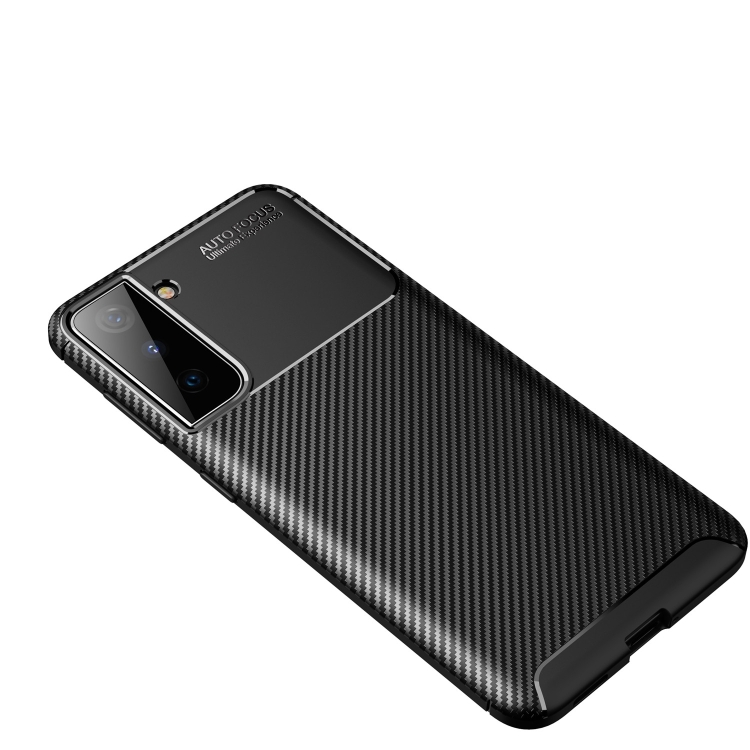 Samsung Galaxy S21 FE Skal Kolfiber Textur Svart