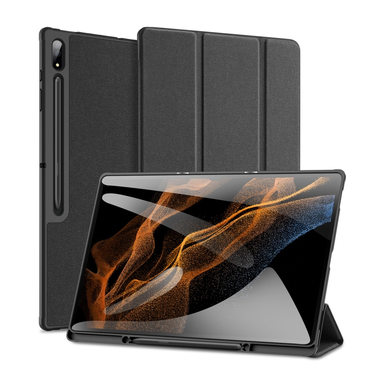 DUX DUCIS Galaxy Tab S8 Ultra Fodral DOMO Tri-Fold Svart