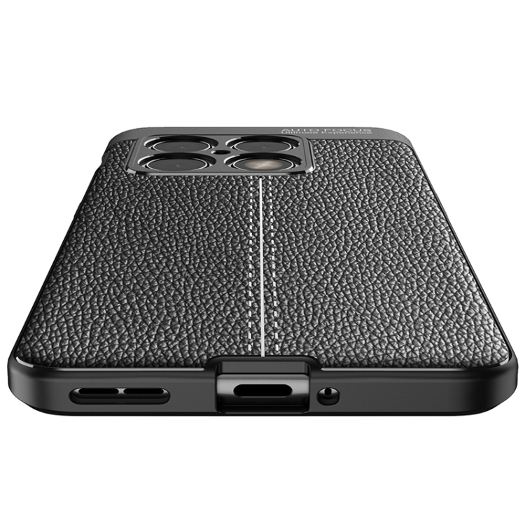 OnePlus 10 Pro 5G Skal Litchi Textur Svart