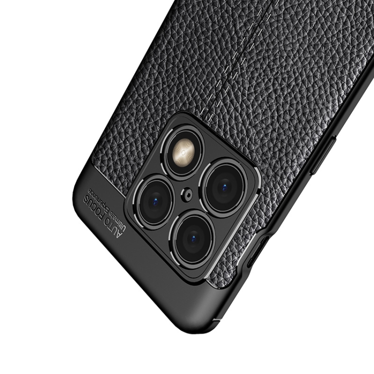 OnePlus 10 Pro 5G Skal Litchi Textur Svart