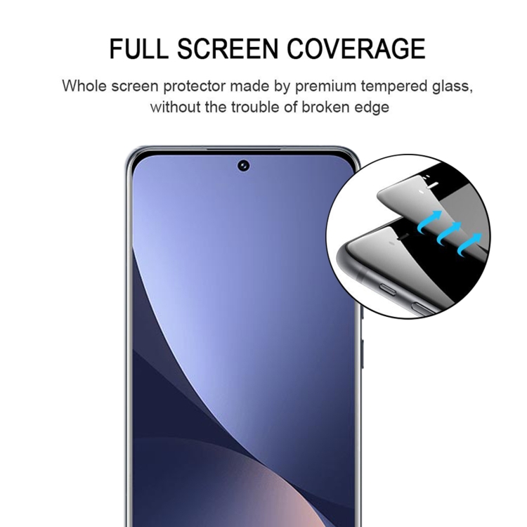 Xiaomi 12 Skrmskydd 3D Heltckande Hrdat Glas