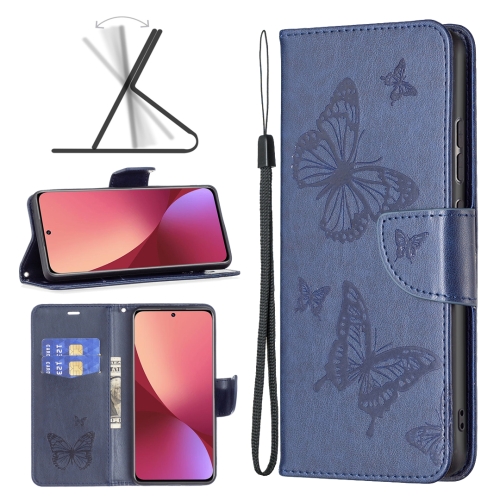 Xiaomi 12 Fodral Tryck Butterfly Bl