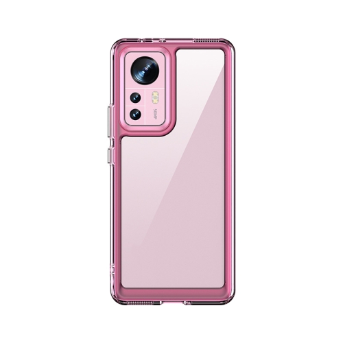 Xiaomi 12 Skal Hybrid Akryl Transparent/Rosa