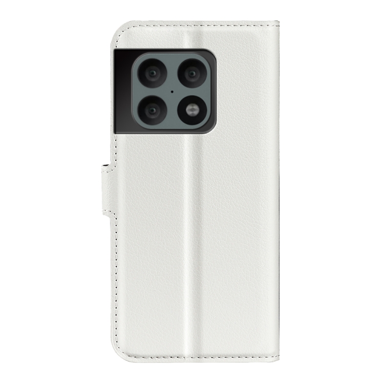 OnePlus 10 Pro 5G Fodral Litchi Textur Vit