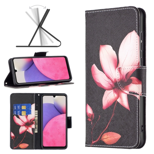 Samsung Galaxy A33 5G Fodral Med Tryck Rosa Blomma