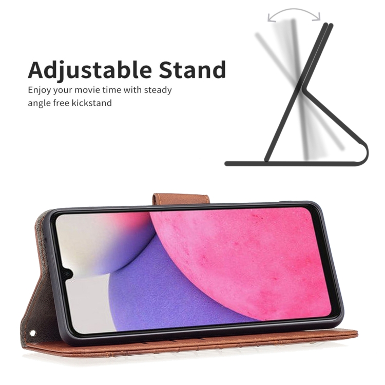 Samsung Galaxy A33 5G Fodral Krokodil Textur Brun