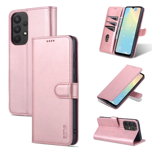 AZNS Samsung Galaxy A33 5G Fodral Läder Roséguld