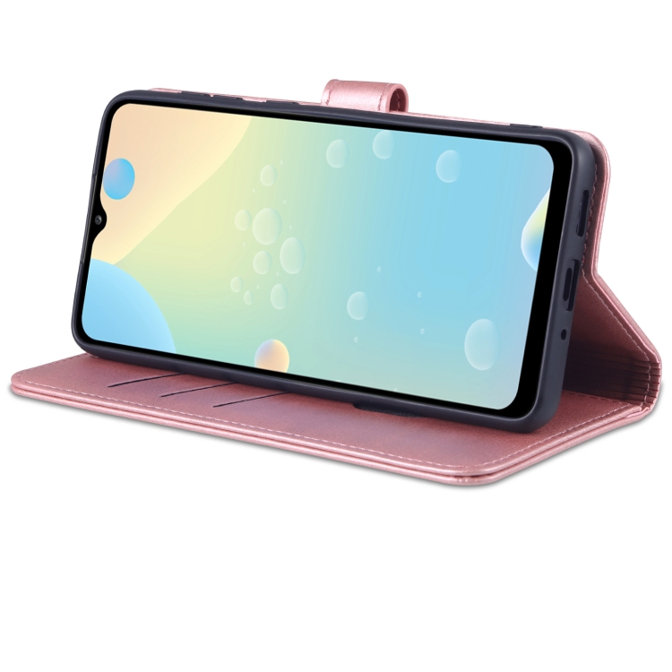 AZNS Samsung Galaxy A33 5G Fodral Läder Roséguld
