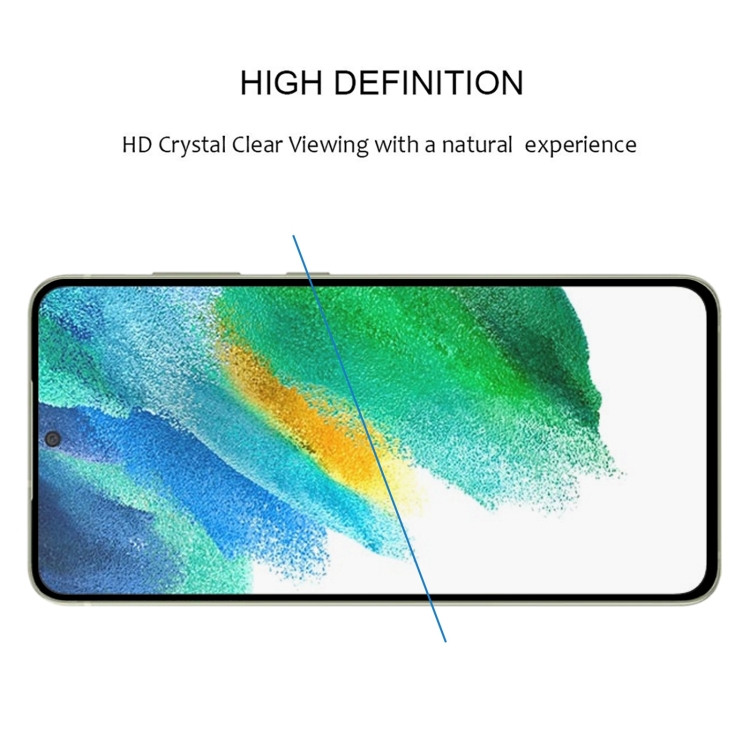 Samsung Galaxy S21 FE Heltckande Skrmskydd Hrdat Glas
