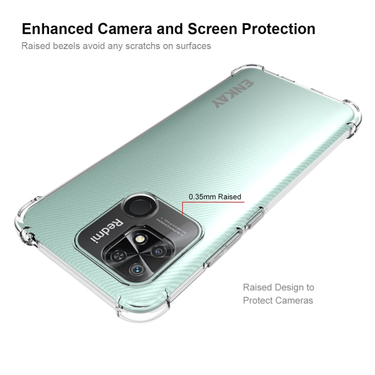 ENKAY Xiaomi Redmi 10C Skal Shockproof Transparent