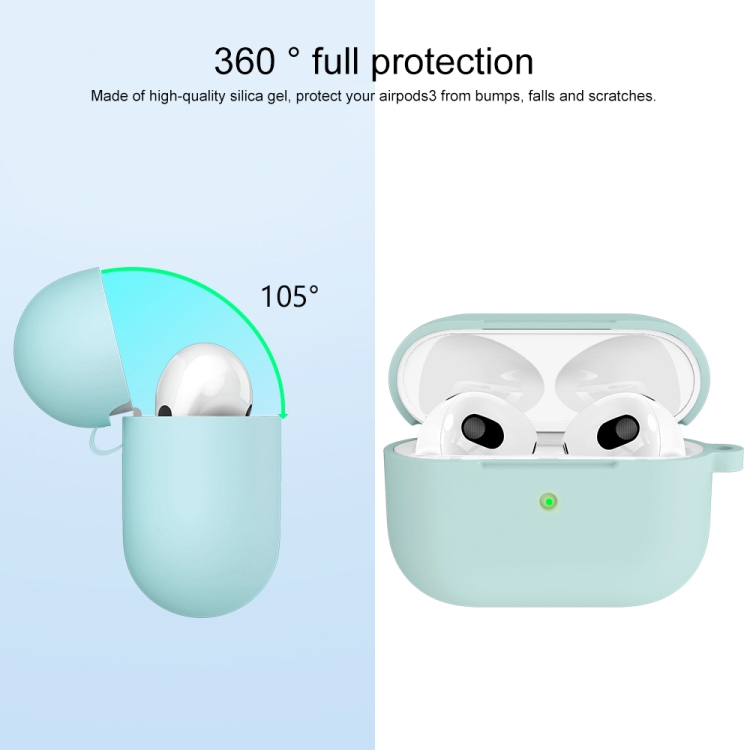 AirPods 3 Skal Silikon Med Krok Blå