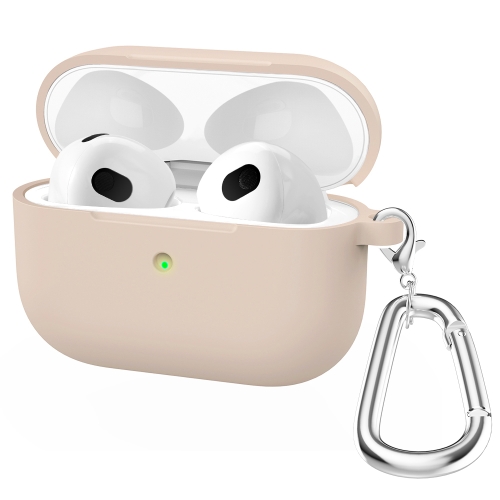 AirPods 3 Skal Silikon Med Krok Rosa