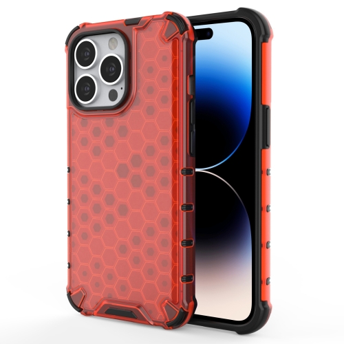 iPhone 14 Pro Max Skal Shockproof Honeycomb Hybrid Rd