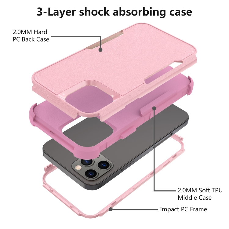 iPhone 14 Pro Max Skal Shockproof Hybrid Rosa