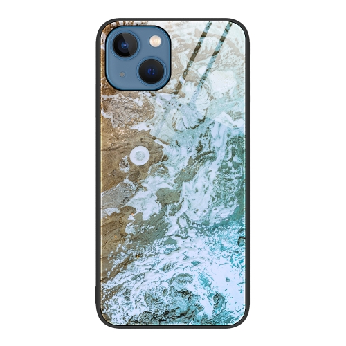 iPhone 14 Skal Marmor Hrdat Glas Beach