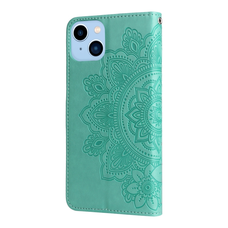 iPhone 14 Plus Fodral Mandala Flower Grn