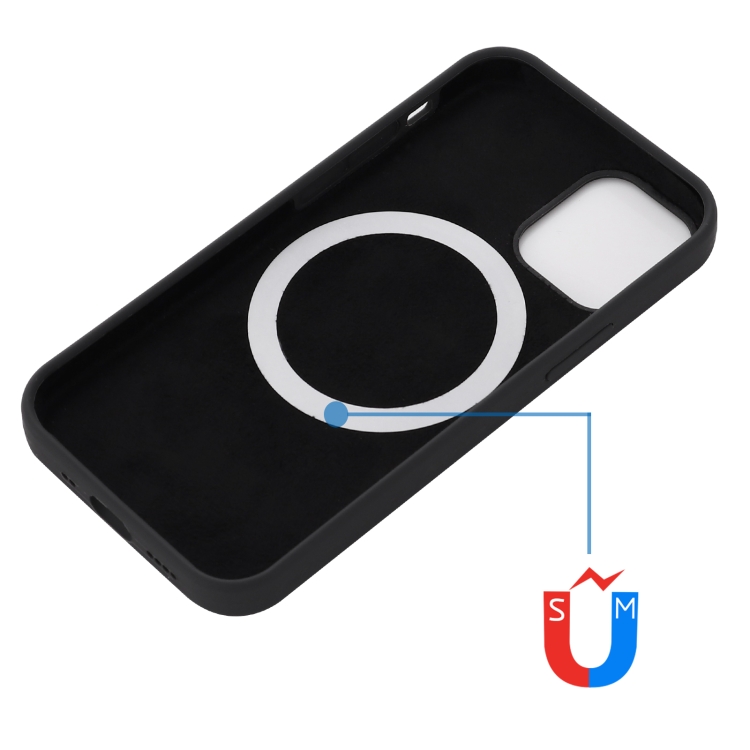 iPhone 14 Pro Skal MagSafe Silikon Svart