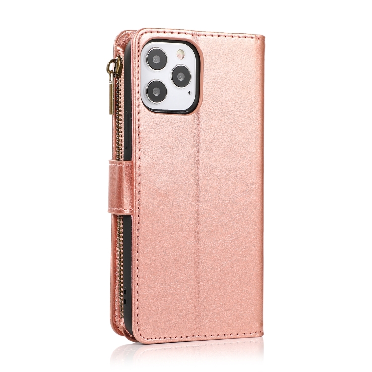 iPhone 14 Pro Fodral 9-Kort Multifunktionell Roséguld