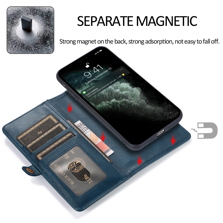 iPhone 14 Pro 2in1 Fodral Magnet Med Frontficka Bl