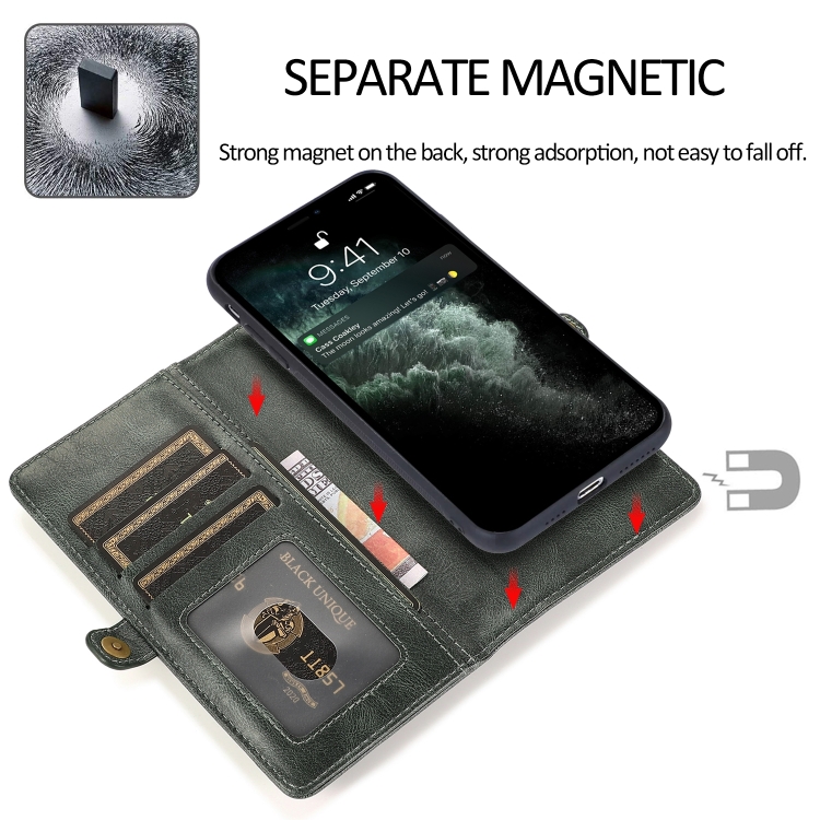 iPhone 14 Pro 2in1 Fodral Magnet Med Frontficka Grn