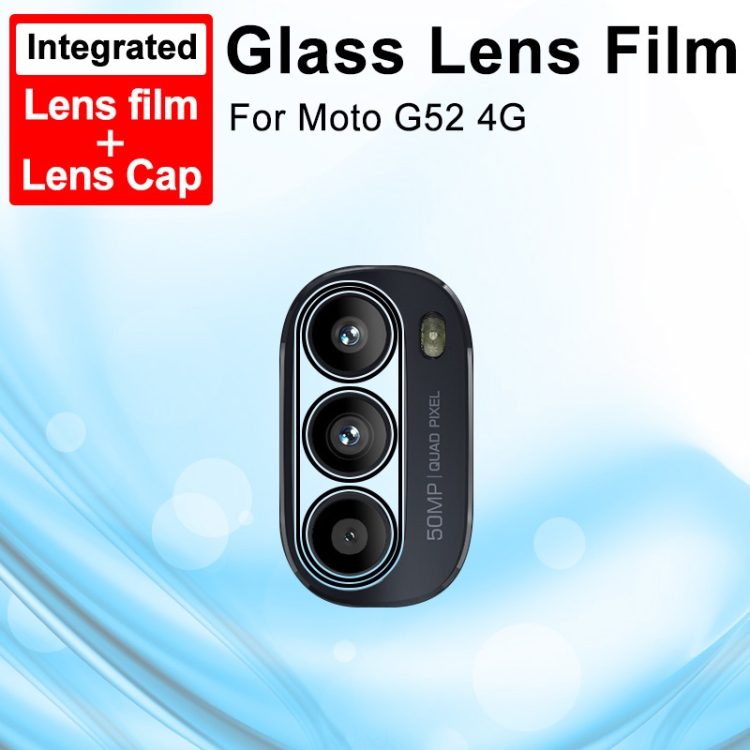 IMAK Motorola Moto G52/G82 Linsskydd Hrdat Glas