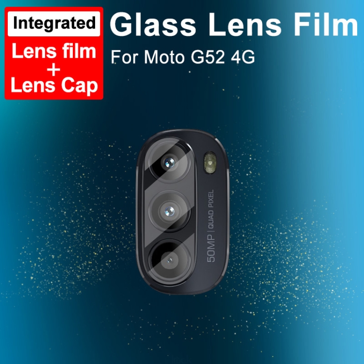 IMAK Motorola Moto G52/G82 Linsskydd Hrdat Glas