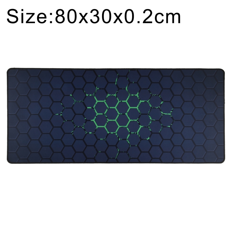 800 x 300 mm Musmatta/Skrivbordsmatta Green Honeycomb