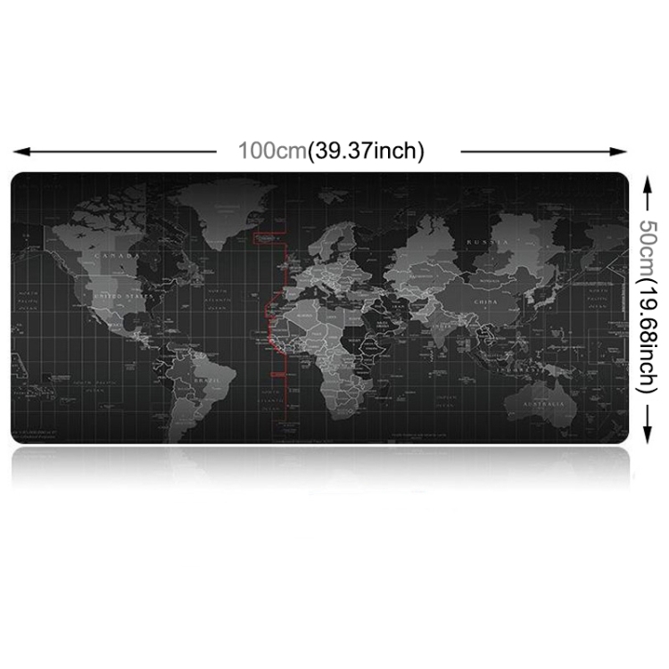 1000 x 500 mm Musmatta/Skrivbordsmatta XL Vrldskarta