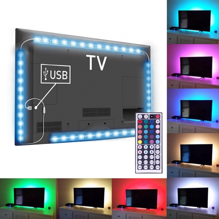 LED-Slinga RGB med fjrrkontroll, 4x50 cm