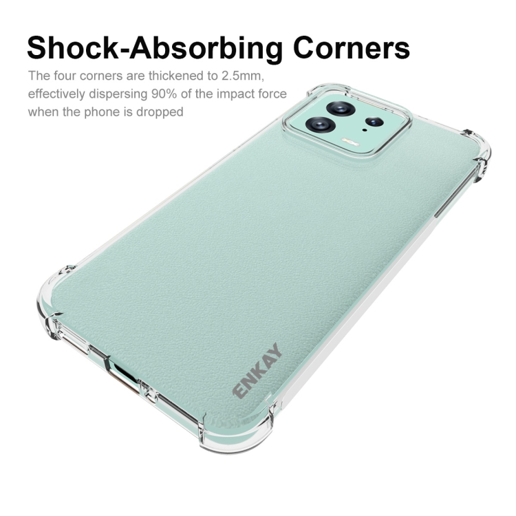 ENKAY Xiaomi 13 5G Skal Shockproof TPU Transparent