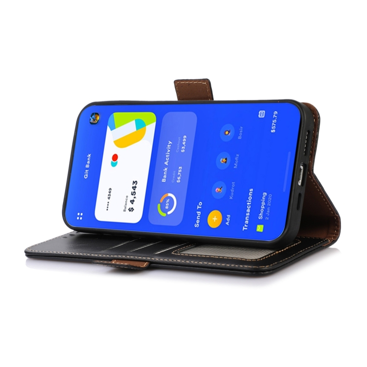 OnePlus 11 5G Fodral RFID Crazy Horse Lder Svart
