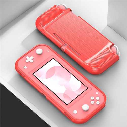 Nintendo Switch Lite Skal Kolfibertextur TPU Rd