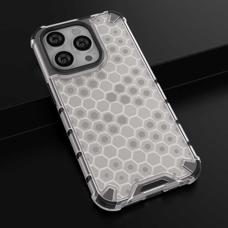 iPhone 15 Pro Max Skal Honeycomb Shockproof Vit