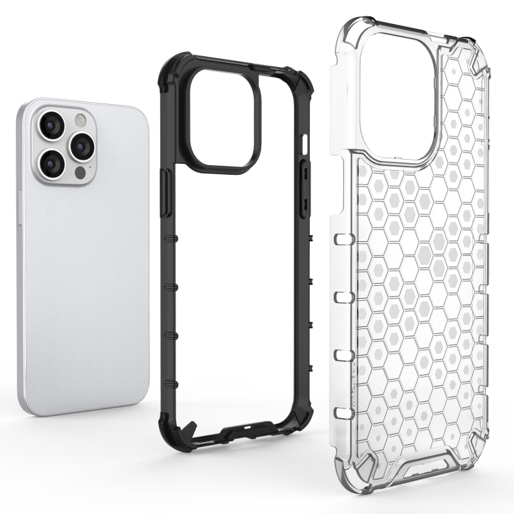 iPhone 15 Pro Max Skal Honeycomb Shockproof Röd