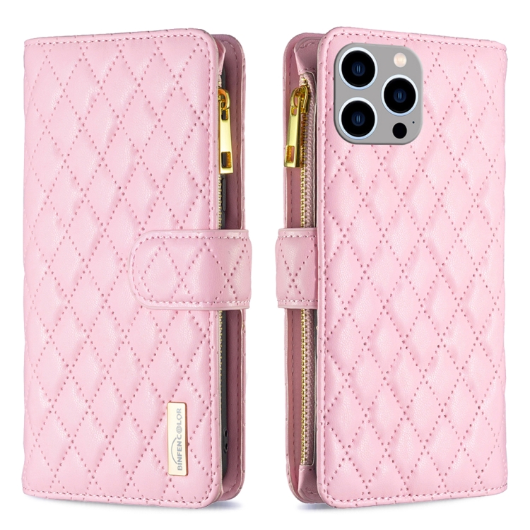 iPhone 15 Pro Max Fodral Diamond Multifunktionell Rosa