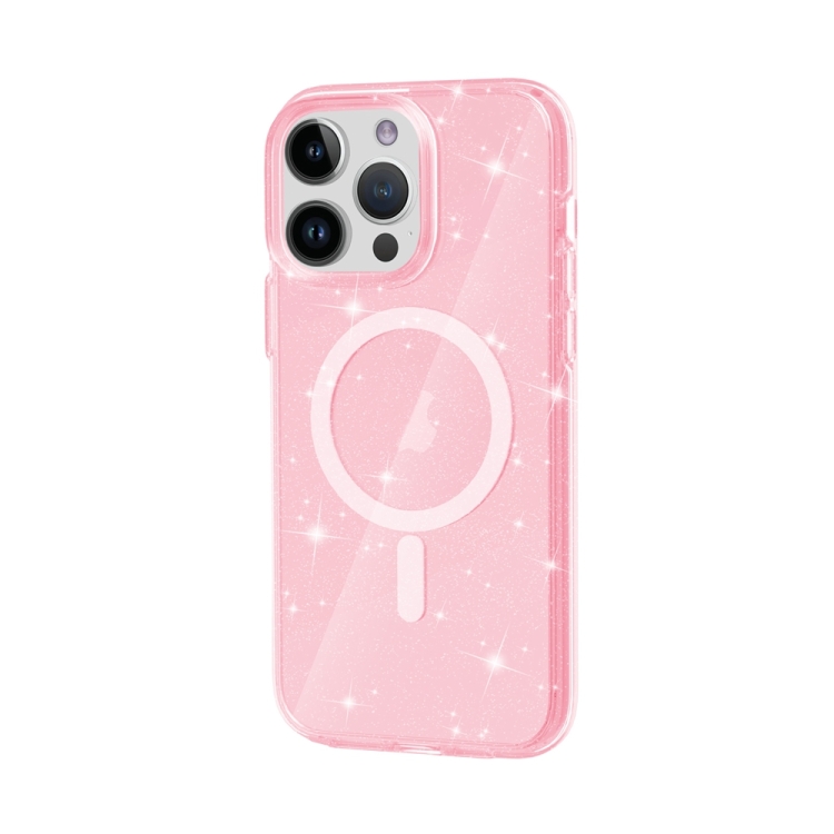 iPhone 15 Pro Max Skal MagSafe Glitter Rosa